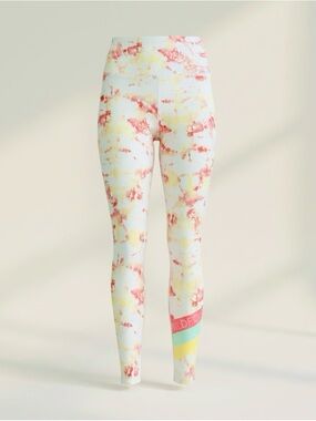 Wildfox Pastel Tie-Dye Leggings in Pink and Yellow - XS, New (Never Worn)